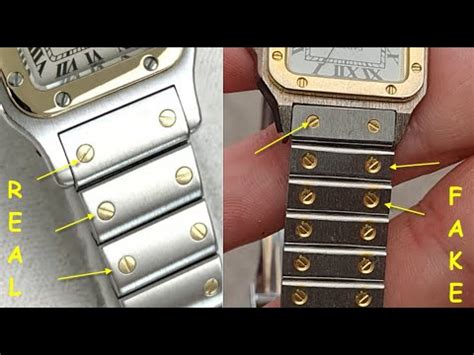 fake cartier santos watch|how to authenticate cartier watch.